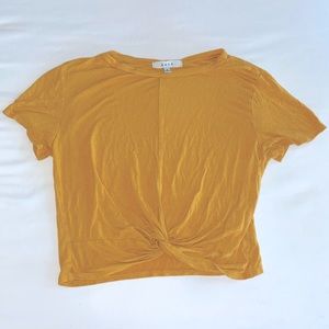 Mustard Yellow Crop Top